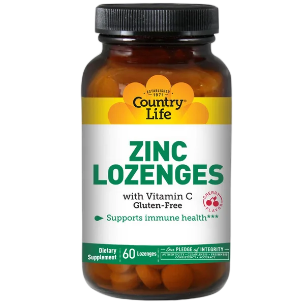 Country Life Zinc Lozenges With Vit C