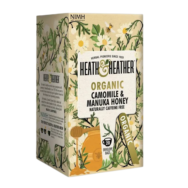 Heath And Heather Organic Camomile With Manuka Honey Tea 20'S