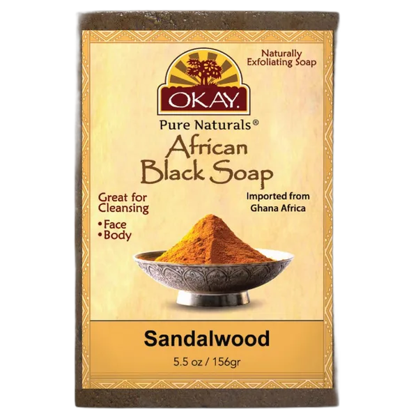 Okay African Black Sandalwood Soap 5.5oz/156gm #Ok-Sabsw5