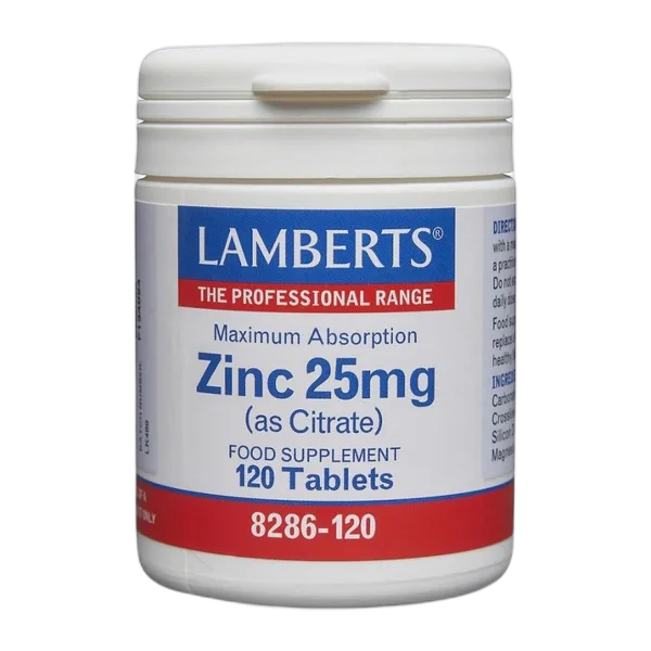 Lamberts Zinc Citrate 25mg 120s