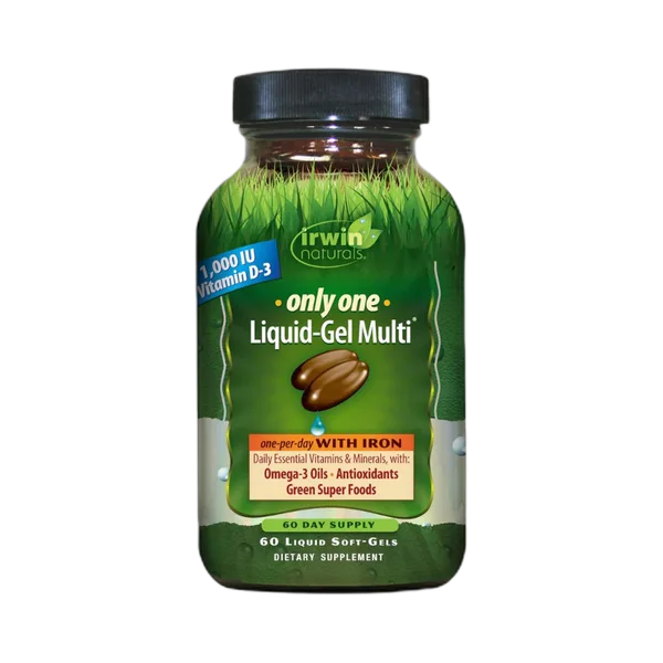 Irwin Only One Liquid-Gel Multi With Iron 60 Sfgls