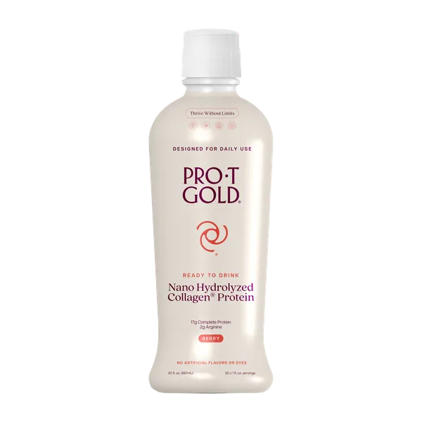 Prot Gold Sf Hydrolyzed Liq Collagen Protein Berry Flavor 887ml
