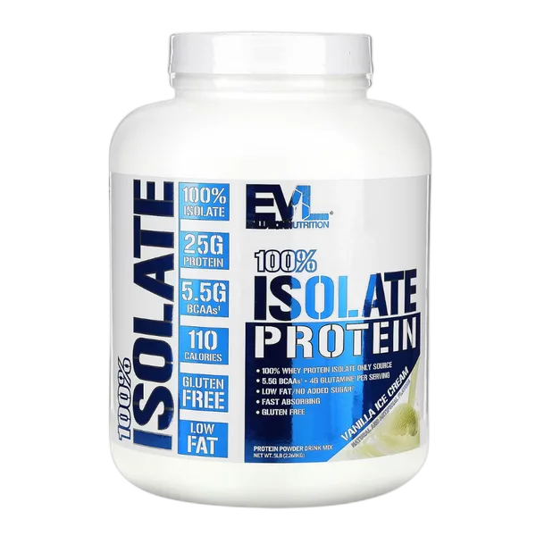 Evl 100% Isolate Protein Vanilla Ice Cream (5lb) 2.268kg