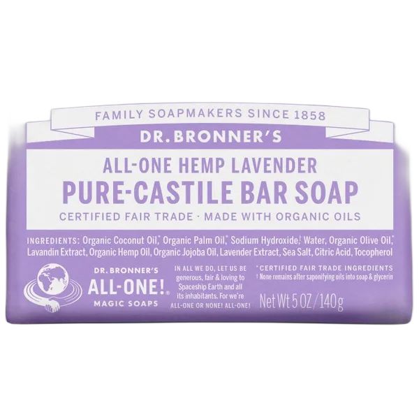 Dr Bron M Org Lavender Bar Soap 5oz/140g