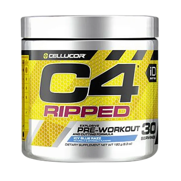 Cellucor C4 Ripped Pre-Workout Icy Blue Razz 6.3oz/30sv 180g