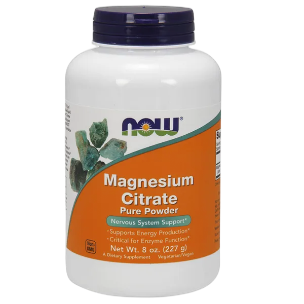 Now Magnesium Citrate Pure Powder 8oz 227gm