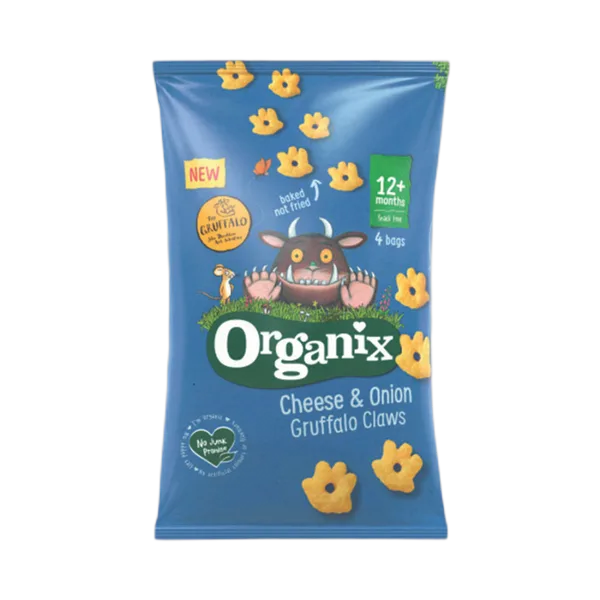 Organix Cheese & Onion Gruffalo Claws (4x15g) 60g