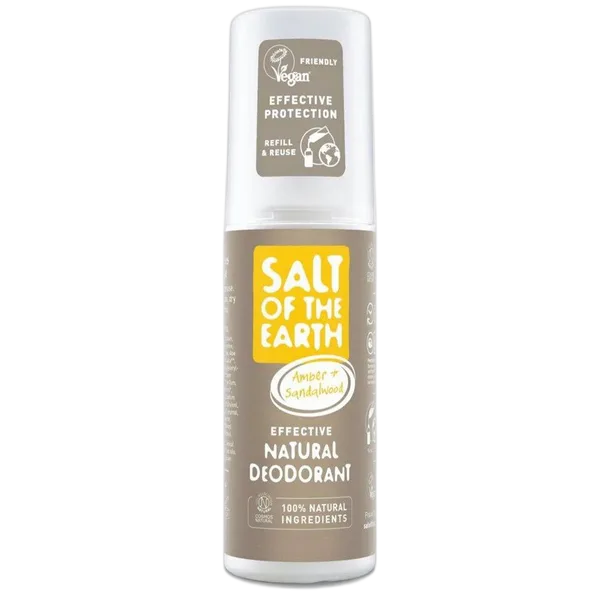 Salt Of The Earth Amber Sandalwood Natural Deod. 100ml