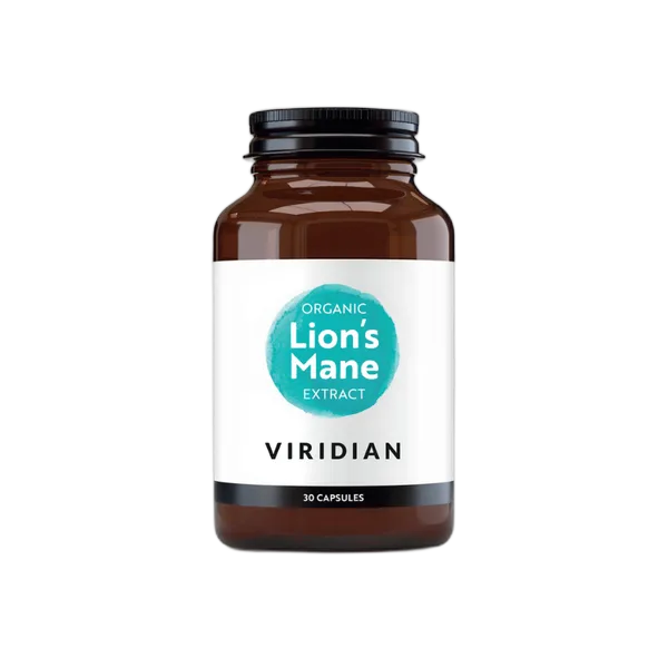 Viridian Lion’S Mane Extract 400mg Vcaps 30’S