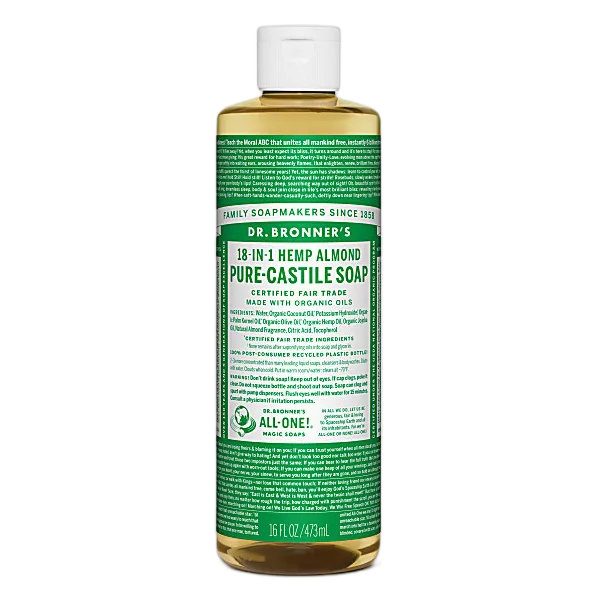 Dr Bron M Org Almond Liq Soap 16oz/473ml