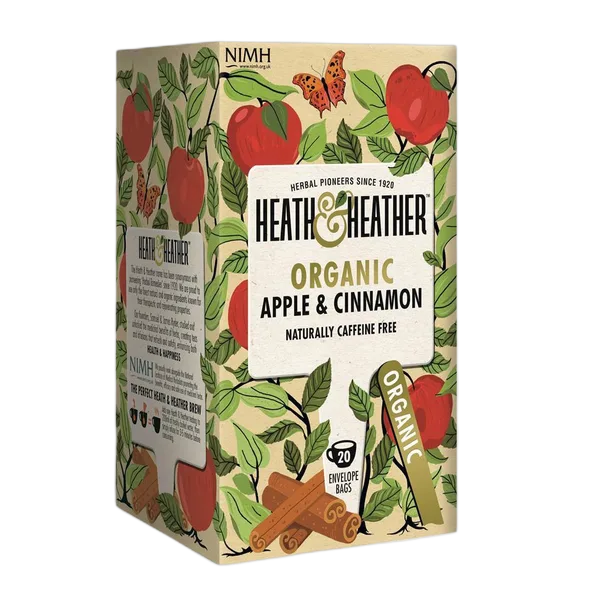 Heath And Heather Organic Apple & Cinnamon Tea 20'S
