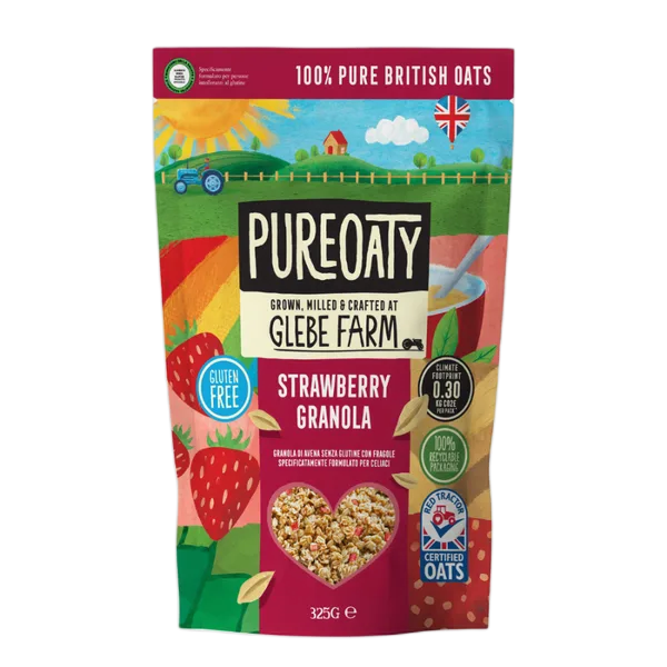 Glebe Farm Gluten Free Strawberry Granola 325gm