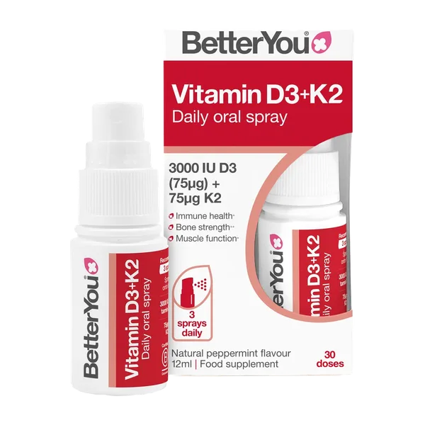Better You Dlux Vit D3+K2 Oral Spray 12ml