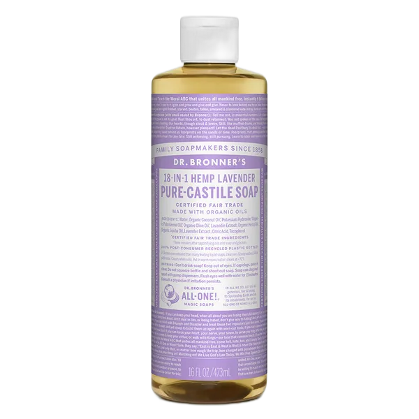 Dr Bron M Org Lavender Liq Soap 16oz/473ml