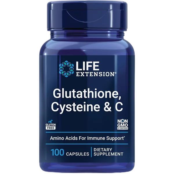 Life Extension Glutathione,Cysteine & C 100s