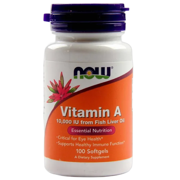Now Vitamin A 10000iu Fish Liver Oil 100s