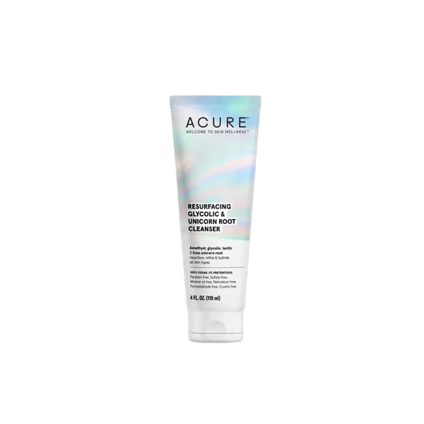 Acure Resurfacing Glycolic & Unicorn Root Cleanser (4oz) 118ml