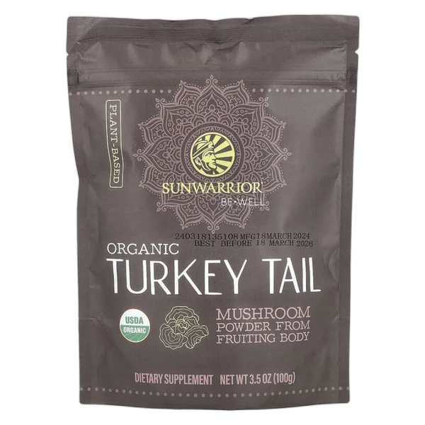 Sunwarrior Be Well Org Turkey Tail Mushroom Powder 100g