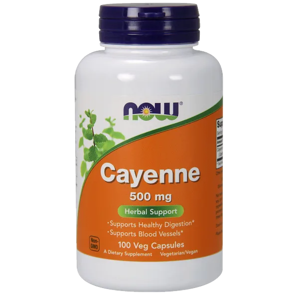 Now Cayenne 500mg 100caps