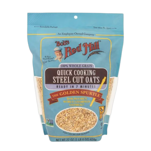 Bobs Rm Quick Cooking Steel Cut Oats 624gm