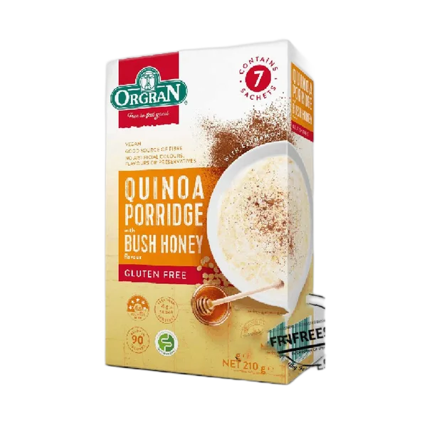 Orgran Gf 7 Quinoa Porridge Bush Honey 210g