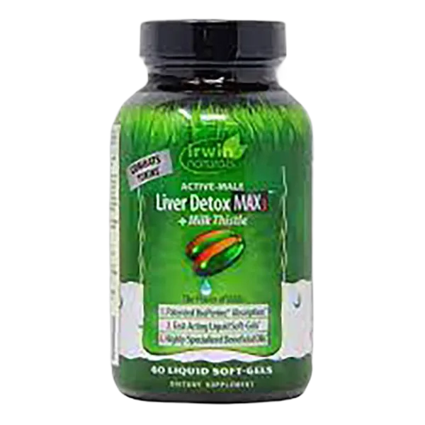 Irwin Active Male Liver Detox Max3+Milk Thistle 60 Sfgls