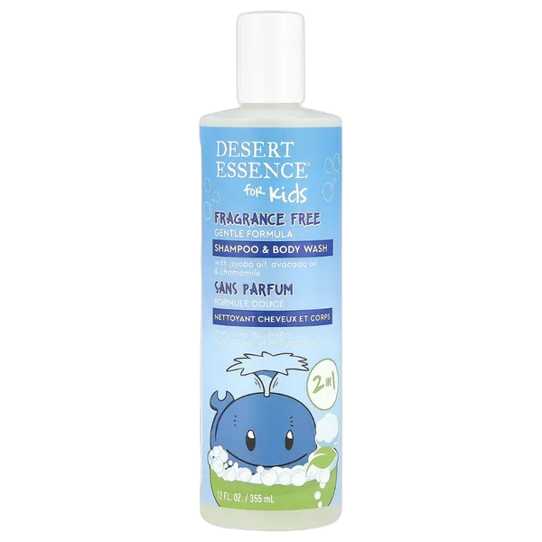 Desert Essence Kids Frag. Free Shampoo & Body Wash 12oz/355ml