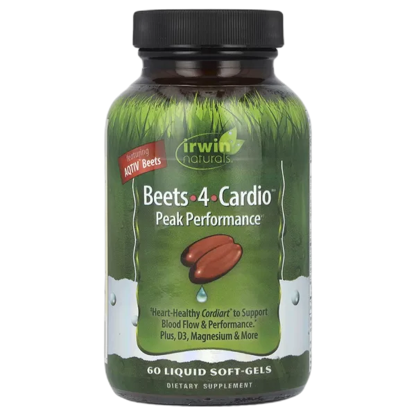 Irwin Naturals Beets-4-Cardio Peak Performance 60 Liquid Softgels