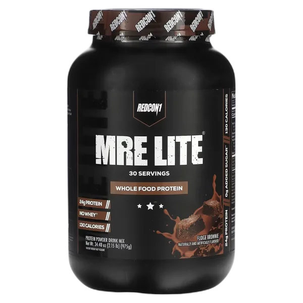 Redcon 1 Mre Lite Fudge Brownie Protein Powder Drink Mix 30svs 975g