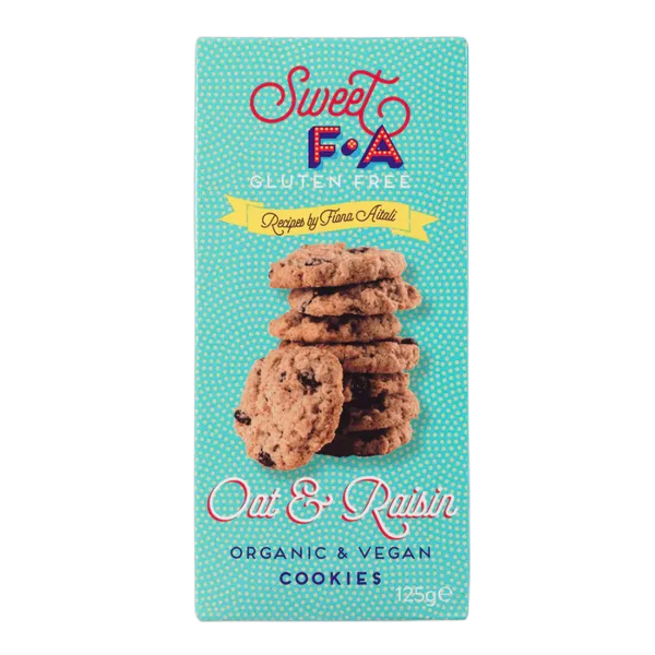 Sweet F.A Gf Org Oat & Raisin Cookies 125g