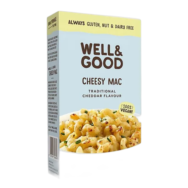 Well & Good Gf Cheesy Mac Traditional Cheddar Flavour 110g