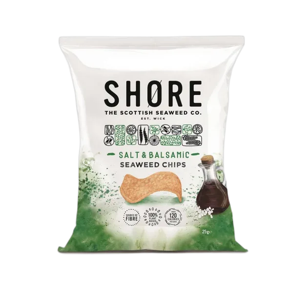 Shore Salt & Balsamic Seaweed Chips 25g