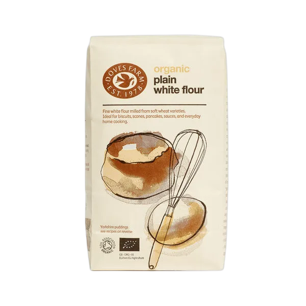 Doves Org Plain White Flour 1kg