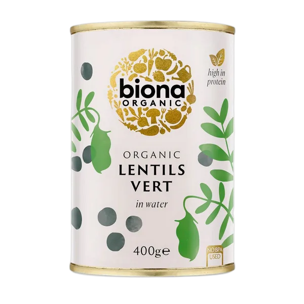 Biona Org Lentils Vert 400g