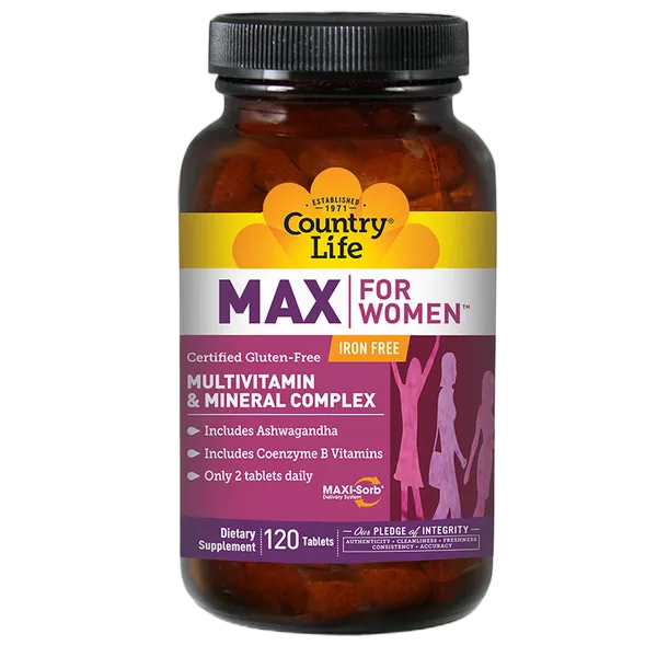 Country Life Max For Women Iron Free 120 Caps