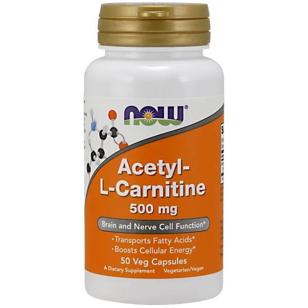 Now Acectyl-L-Carnitine 500mg 50caps