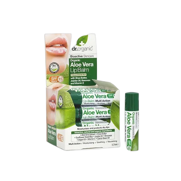 Dr Organic Aloe Vera Lip Balm 5.7ml
