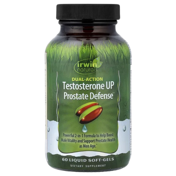 Irwin Naturals Testosterone Up Prostate Defense Dual-Action 60 Liquid Softgels
