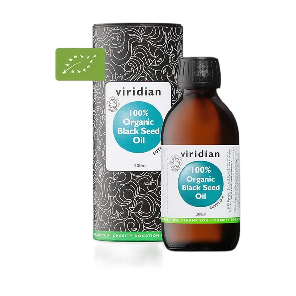 Viridian 100% Organic Black Seed Oil 200ml