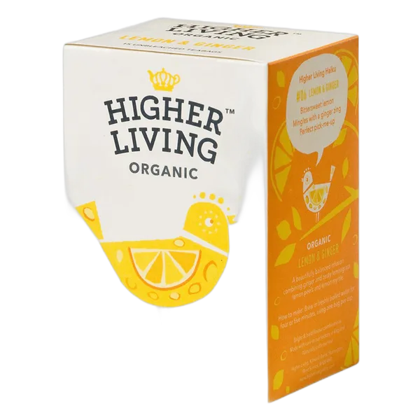 Higher Living Organic Lemon & Ginger 15'S