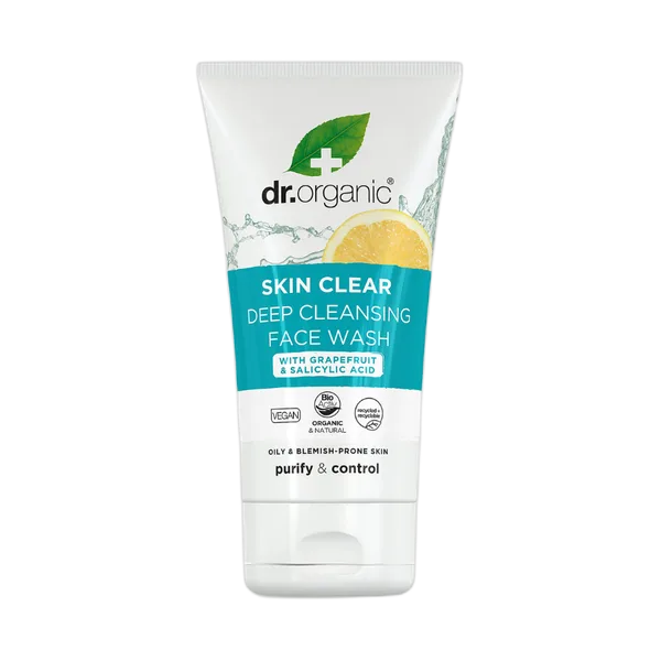 Dr Organic Skin Clear Tea Tree Deep Pore Cleansing F. Wash 125 Ml