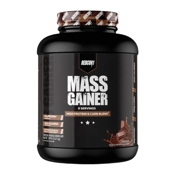 Redcon 1 Mass Gainer High Protein Choc Powder Drink Mix 8svs 2.672kg