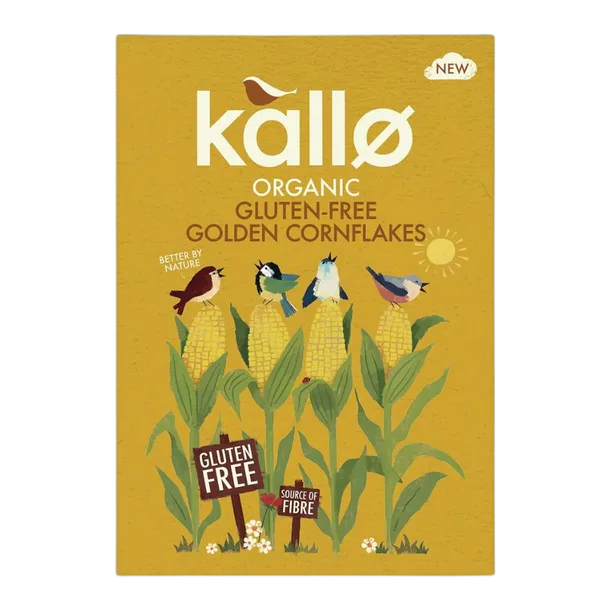 Kallo Org Gf Golden Cornflakes 375g
