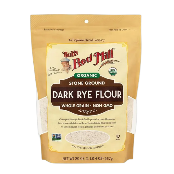 Bobs Rm Org Rye Flour Dark