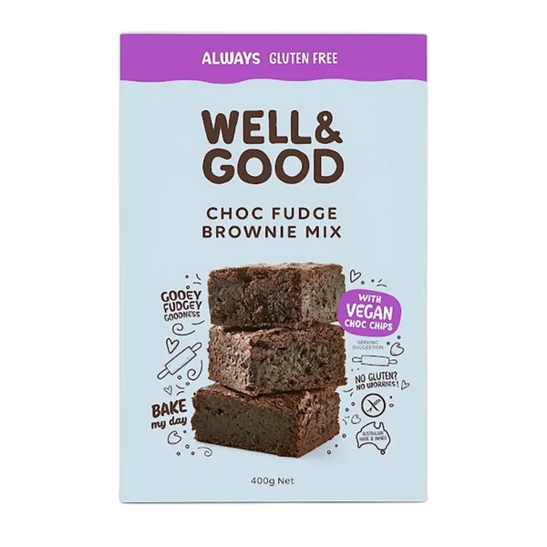 Well&Good Gf Choc Fudge Brownie Mix Vegan 400g