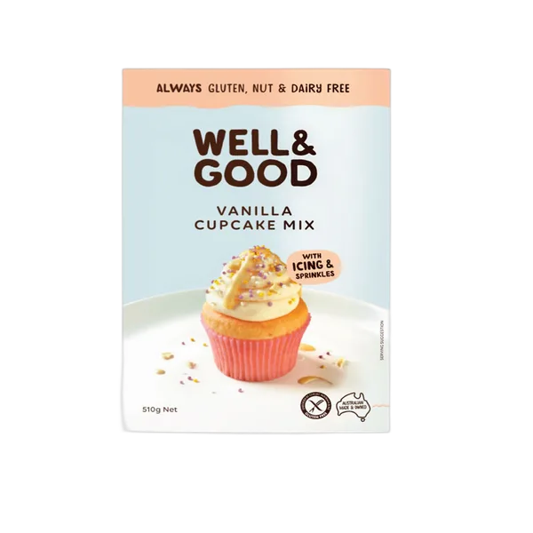 Well&Good G/F Vanilla Cup Cake Mix 510g