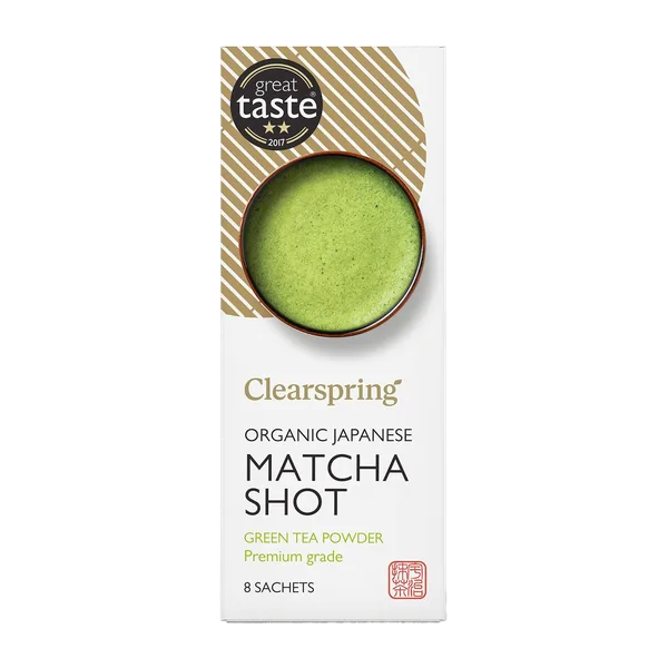 Clearspring Organic Japanese Matcha Shot Green Tea Powder (8x1g) 8g