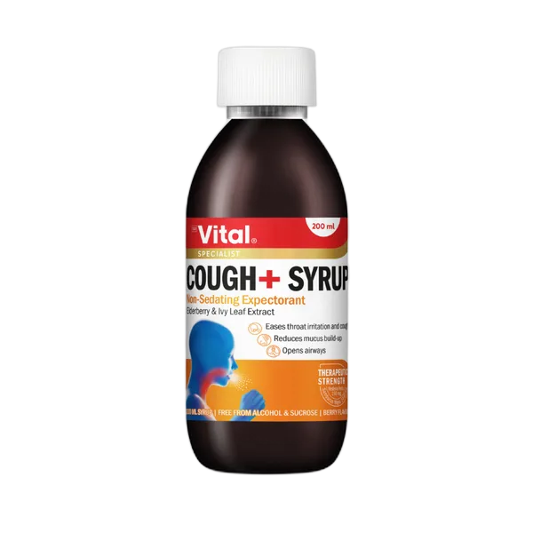 Vital Cough+ Berry Flavor Syrup 200ml