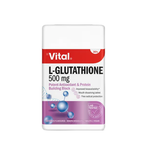 Vital L-Glutathione 500mg Tabs 30’S