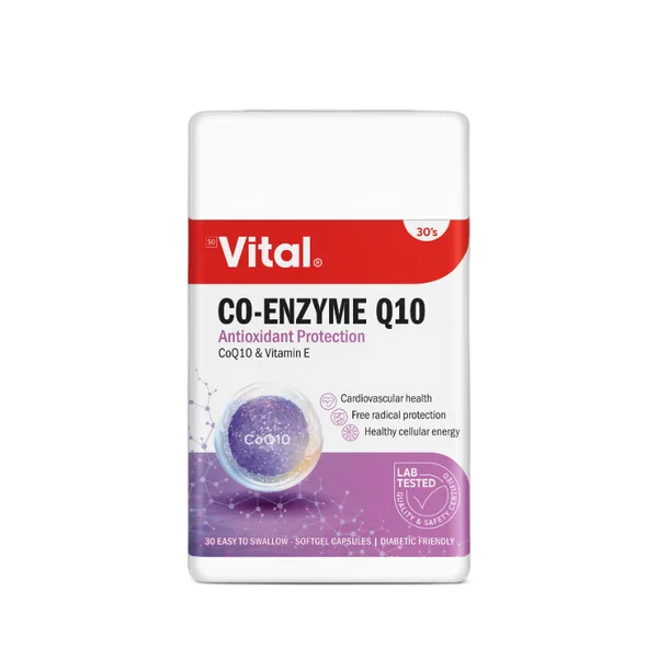 Vital Co-Enzyme Q10 Caps 30’S
